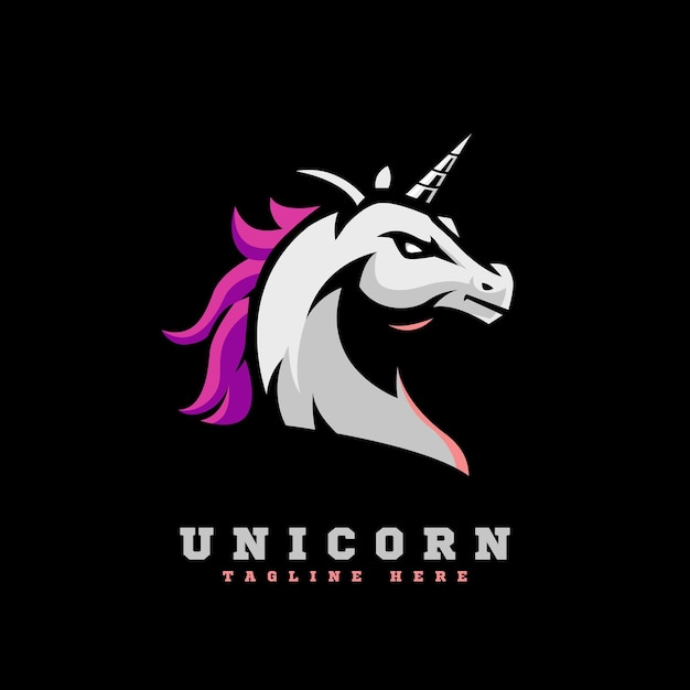 Unicorn mascotte-logo