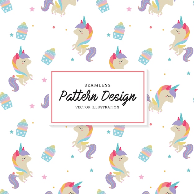 Unicorn pattern background