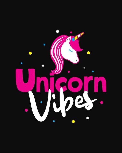 Vector unicorn quotes typography tshirt design unicorn tshirt design typography tshirt design