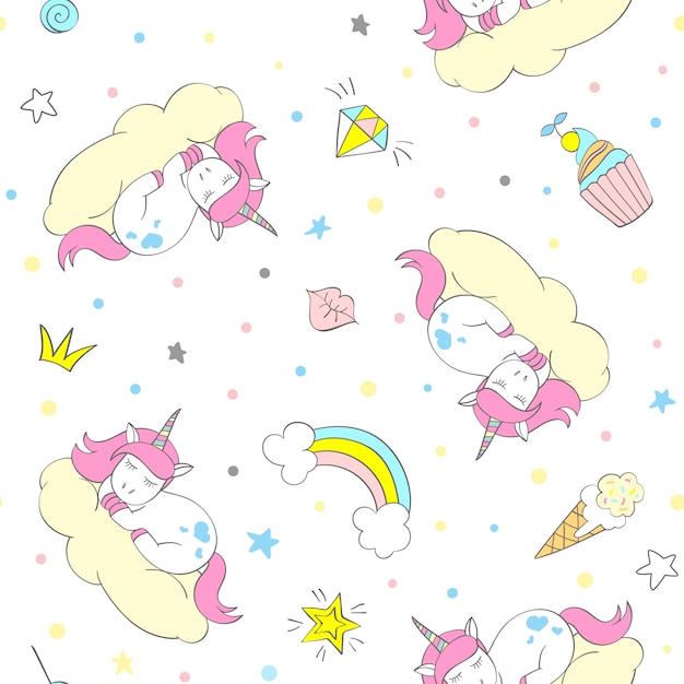 unicorn Seamless pattern 