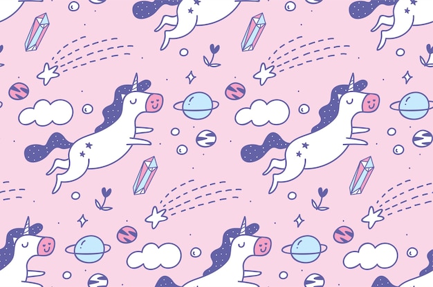 unicorn seamless pattern