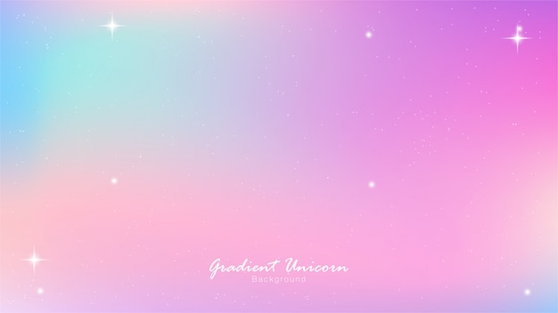 Unicorn Sky Colorful Gradient