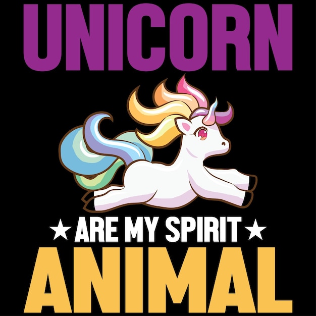 Design del pacchetto di t-shirt unicorno