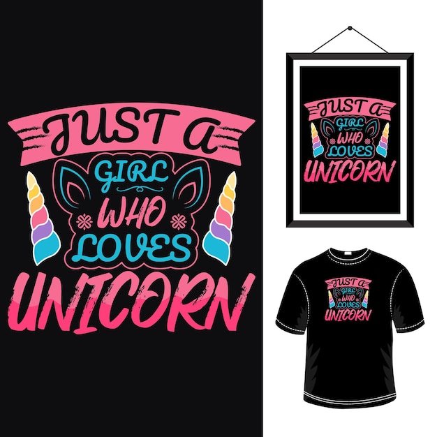 Unicorn typography design unicorn quote t shirt design