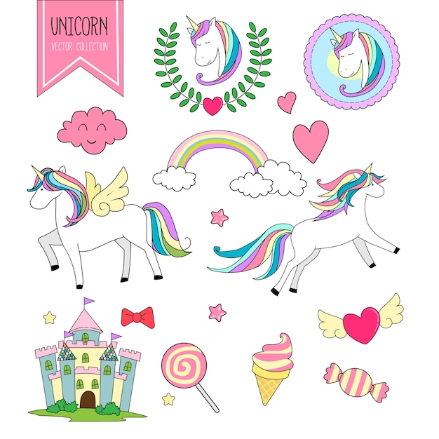 Unicorn vector collection