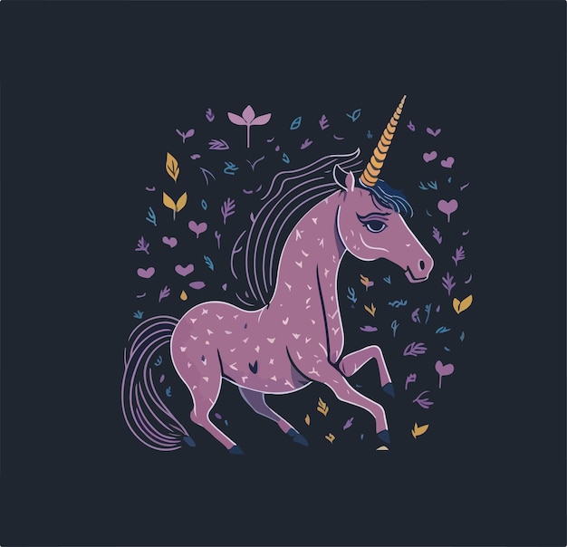 Unicorn vector illustration