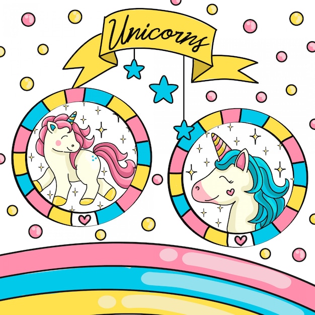 Vettore unicorns