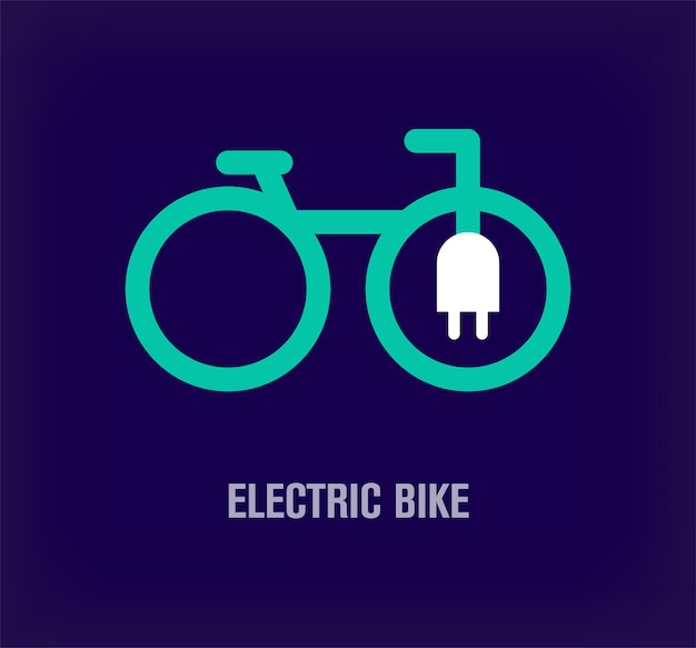 Uniek elektrisch fietslogo Creatieve groei en bedrijfsbranding logo sjabloon vector