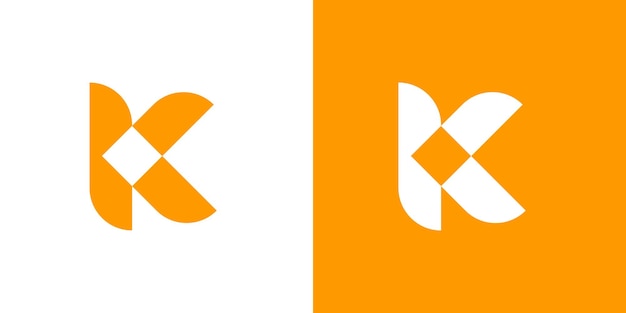 Uniek initiaal k-logo