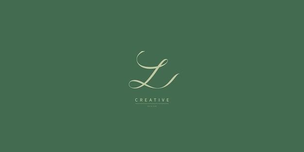 Uniek logoontwerp van de letter L Luxe initiële monogram Creatief elegant ontwerp van de brief L