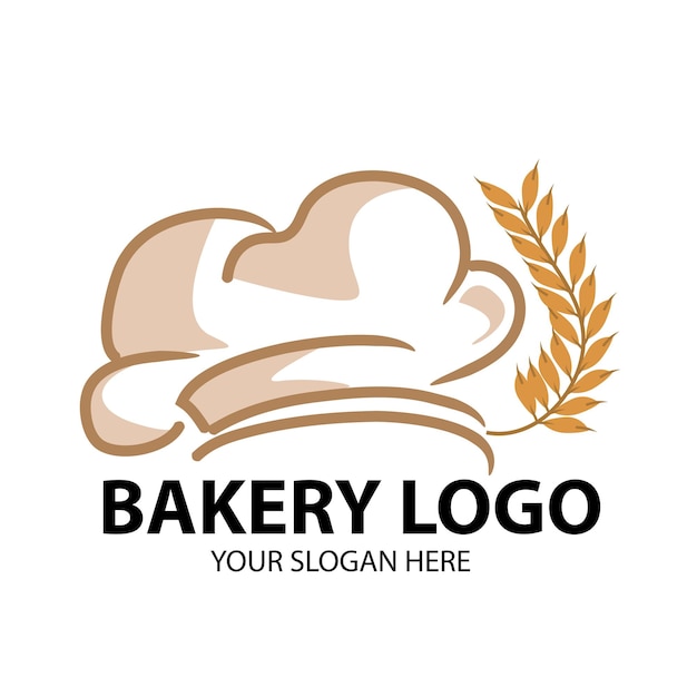 Unieke bakkerij logo minimalistische vector illustratie bakkerij pictogrammen