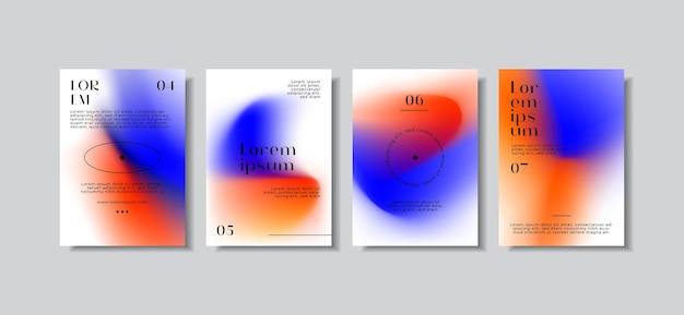 Unieke moderne A4 abstracte gradiënt vectortrend voor omslag, marketingsjabloon, zakelijke poster