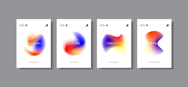 Unieke moderne A4 abstracte gradiënt vectortrend voor omslag, marketingsjabloon, zakelijke poster
