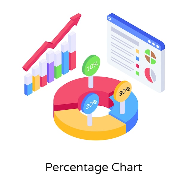 a unique 3d illustration of online data analytics