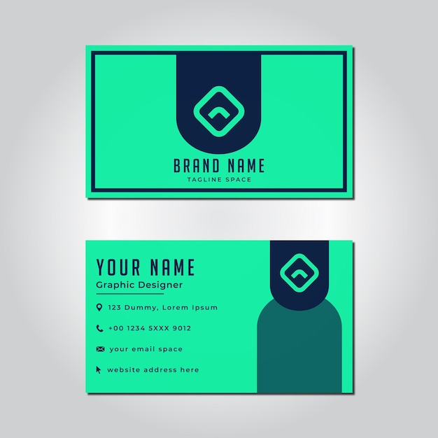 Vector unique business card template