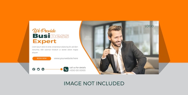 Unique business web banner designElegant banner design