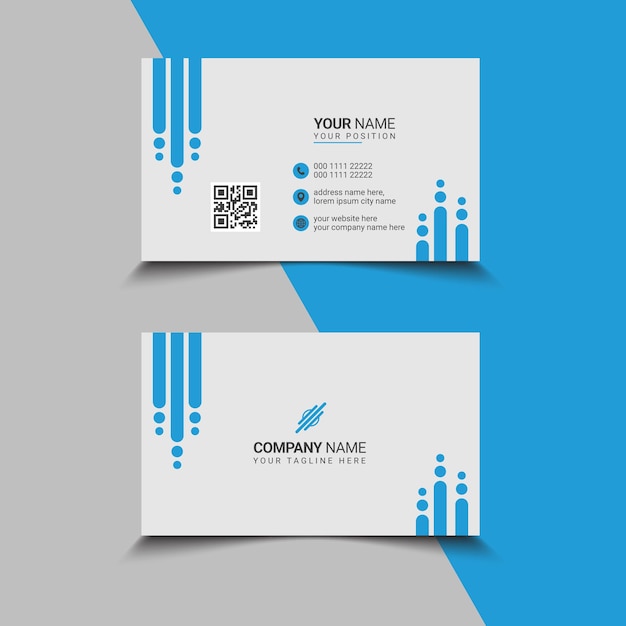 Unique and clean  business card template