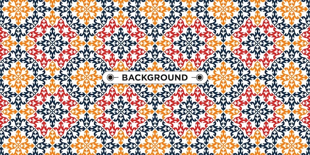 Unique colorful geometric ethnic seamless pattern