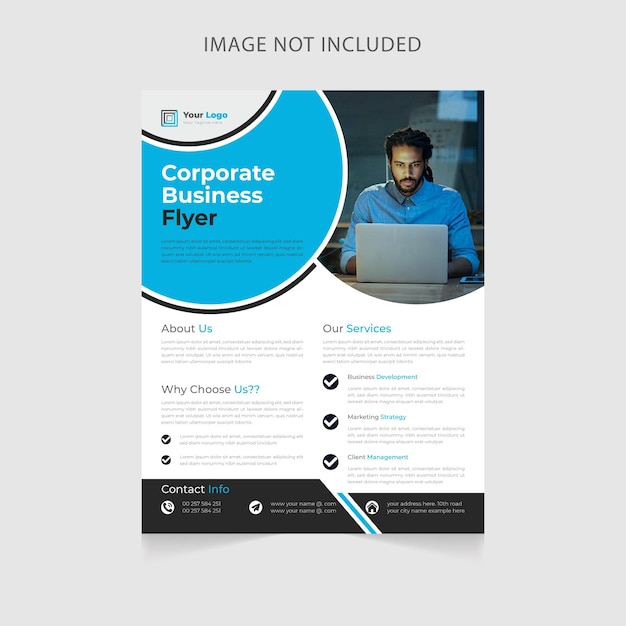 Unique corporate business flyer post template design