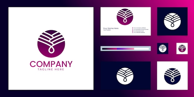 unique creative abstract logo design