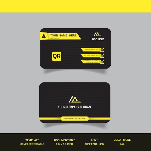 Unique creative professional business card design