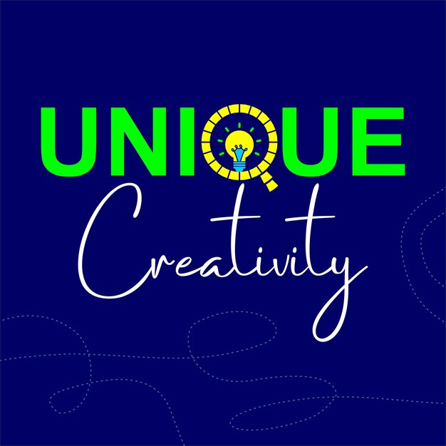 Unique creativity logo art bewerkbare eps illustrator vectorbestand