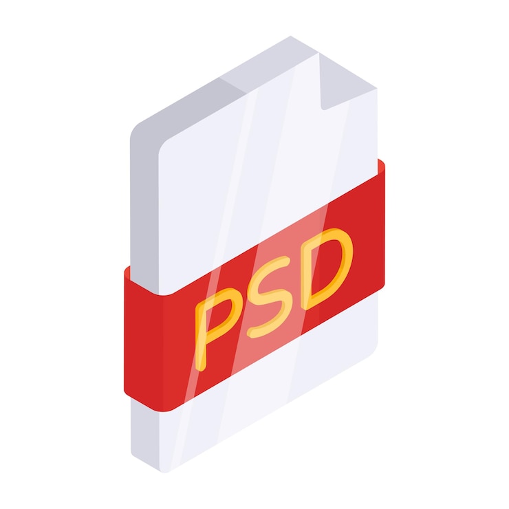Vector a unique design icon of psd file