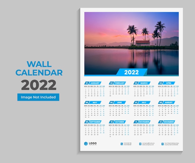 Unique design wall calendar