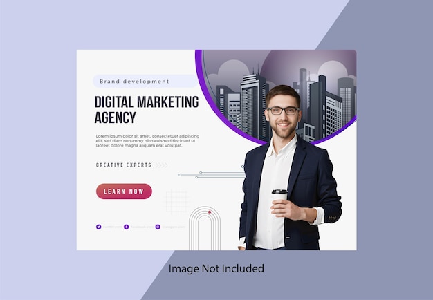 Vector unique digital marketing banner design