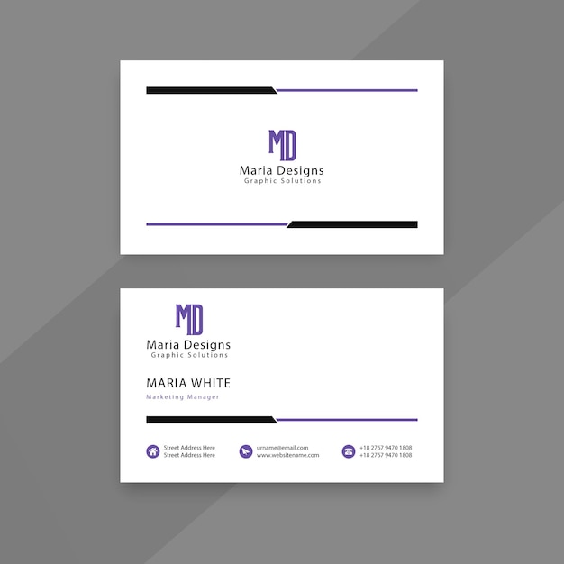 Vector unique elegant business cards and visiting cards design