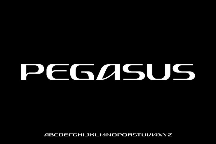 Vector unique elegant modern alphabets display font vector