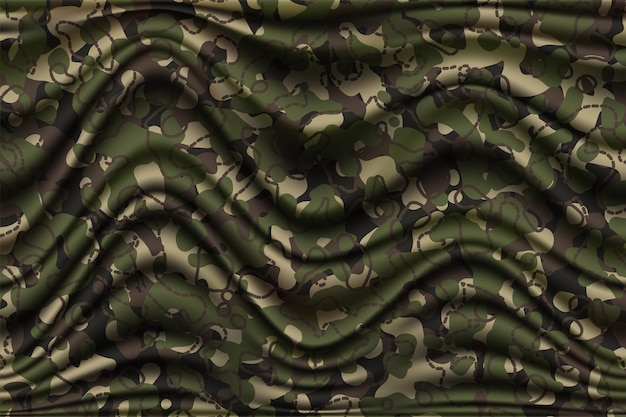 Unique fabric stylish texture camouflage pattern design with abstract textile ornament