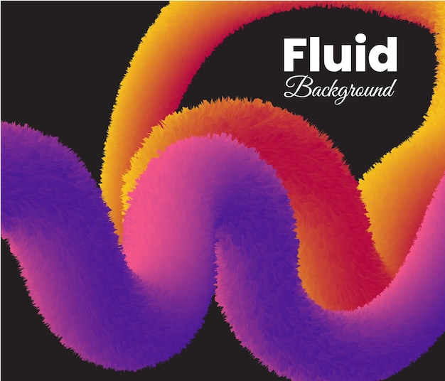 Unique gradient fluid background design template