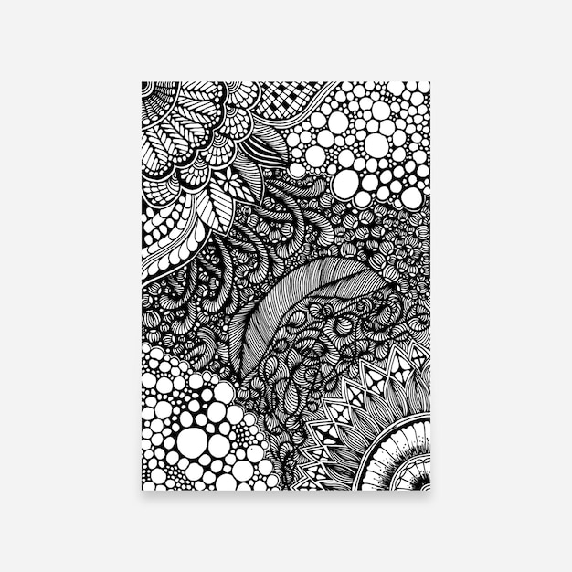 Vector unique hand drawn mandala decoration vector illustration