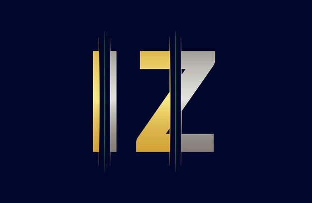 Unique iz letter logo icon vector template