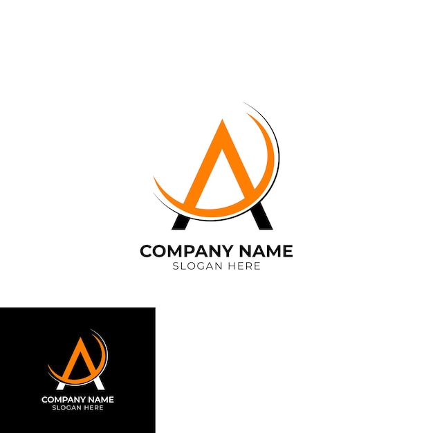 Vector unique a letter logo concept for your business or social media company