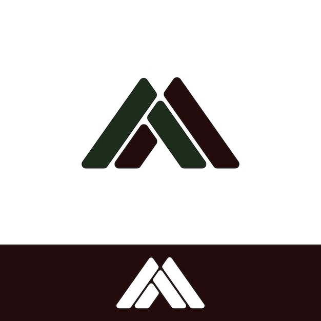 ユニークな文字 A のロゴ