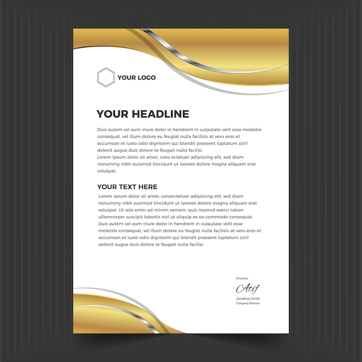 Unique Letterhead