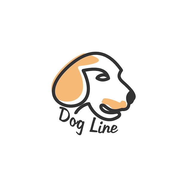 Unique line art logo design