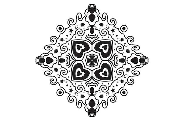 Vector unique luxury mandala design mandala template