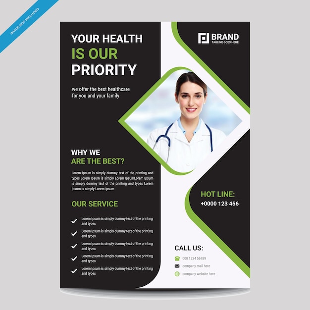 Unique Medical Flyer Template