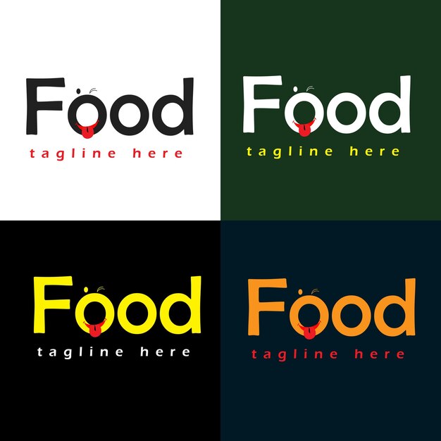 Unique Minimal Fresh Food Restaurant Logo Design