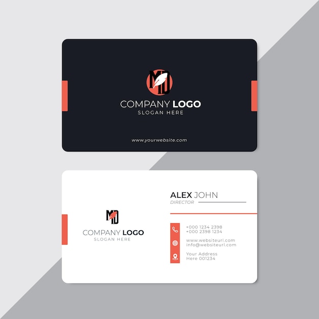 Unique modern business card design