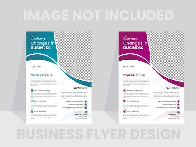 unique and modern business flyer template design