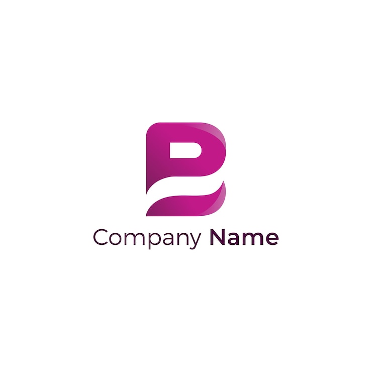 Vector unique modern creative letter bp logo template, b vector icon.