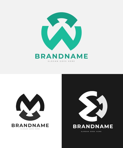 Unique modern and creative logo design template