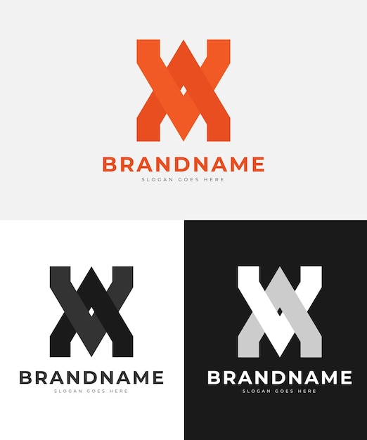 Unique modern and creative logo design template