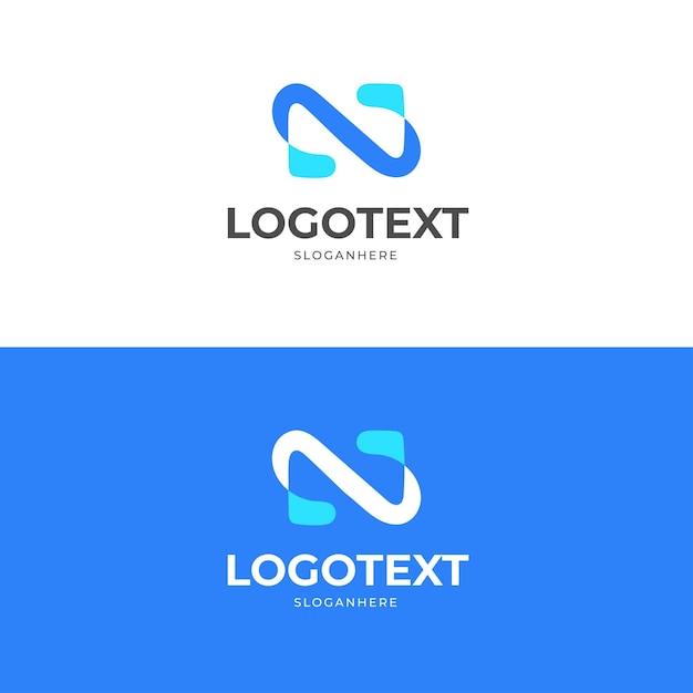 Unique Modern Minimalist N Letter Logo Design Letter N Logo Icon Design Template