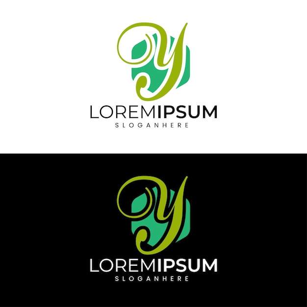 Unique Modern Minimalist Y Letter Logo Design