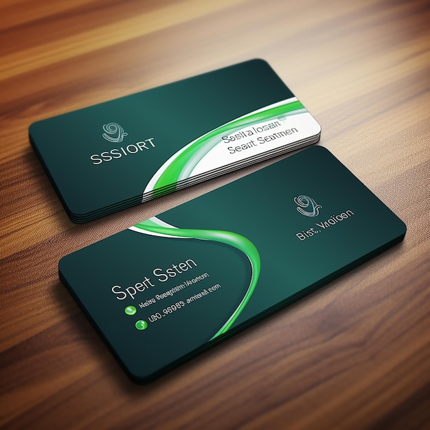 Unique modern professional double side business card